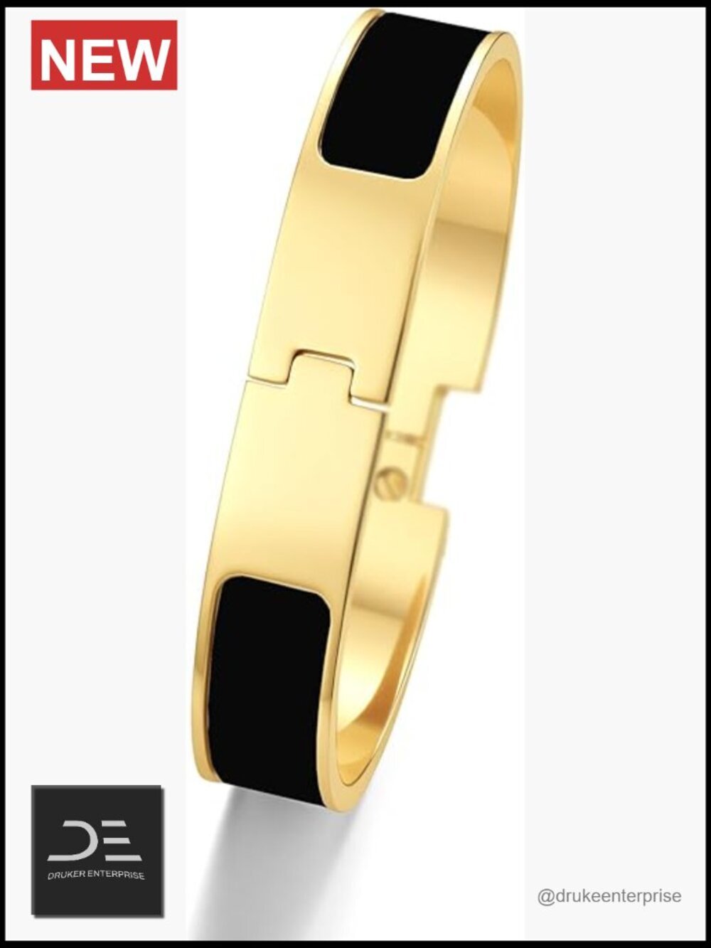 Gold Plated Stainless Steel Letter Quilted Bangle Bracelets Stackable